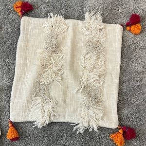 Set of 2 Anthropologie bohemian throw pillow covers.